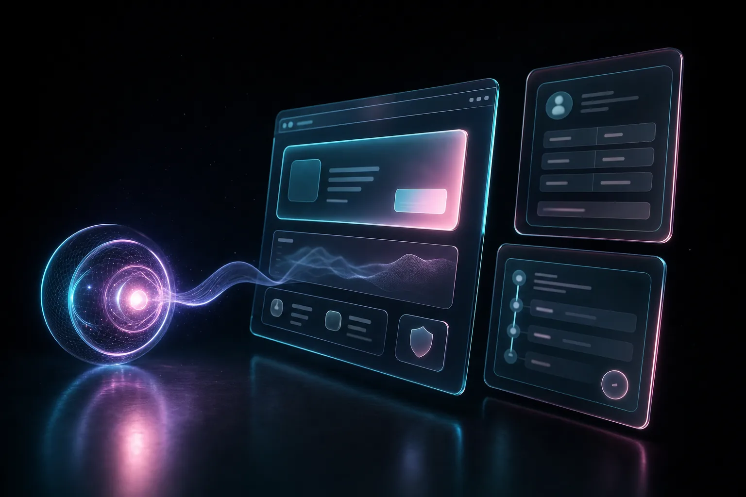Agentic payments UX — AI payment agent beside consent receipt, permission controls, and audit trail panels